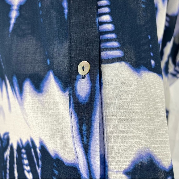 Lane Bryant Women’s Indigo Blue White Tie Dye - Picture 3 of 8